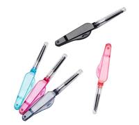 LALADEFIEE 10pcs Foldable Eyebrow Combs and Eyelash Beauty Brushes Made of PC and Nylon for Professional Men and Daily Use in New Year, Portable and Practical Makeup Tool
