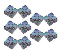 LALADEFIEE 10pcs Guitar Fingerboard Inlay Dots, 4.5mm, Abalone Shell Diamond Dots Inlay Material Bright Colours, for Classical Guitar Fingerboard