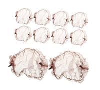LALADEFIEE 10pcs Hair Net Hair Pocket Women's Cover Elastic Mesh for Women Simple Design
