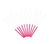 LALADEFIEE 10pcs Micro Hair Extension Loop Needle Threader Pulling Hook Tool with Plastic Handle for Fast Bead Loading and Hair Styling Accessories