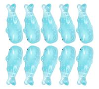 LALADEFIEE 10Pcs Mini Resin Whale Figurines Ocean Animal Tiny Sea Creatures Decor for Aquarium and Dollhouse Micro Landscape