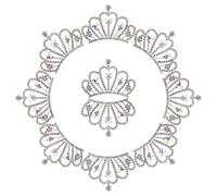 LALADEFIEE 10pcs Mini Rhinestone Crown Applique Charms with Crystal Flatback Embellishments for DIY Hair Accessories Jewelry Making Crown Design for Women Versatile Styling and Special