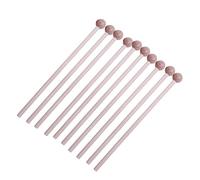 LALADEFIEE 10Pcs Natural Wood Mallets Lightweight Percussion Sticks for Musical Instruments for All Percussion Types Safe for Beautiful Sound Production