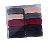LALADEFIEE 10pcs No-trace Elastic Hair Ties High Elasticity Ponytail Holders for Women Soft Rubber Bands Multi-color Hair Ropes Gentle