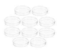 LALADEFIEE 10pcs Petri Dishes Plastic Cell Culture Plates for Science Experiments for Education and Research Applications
