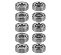 LALADEFIEE 10pcs Precision Deep Groove Ball Bearings Front Wheel Replacement for Manual Wheelchair Caster Parts Shielded Low-Noise Wheelchair Bearings