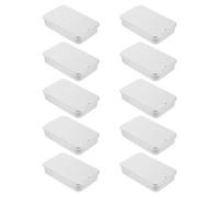 LALADEFIEE 10pcs Rectangular Sliding Lid Box Storage Case Portable for Crafts Jewelry Lip Balm and Pencils Organizer