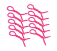 LALADEFIEE 10Pcs Rose Red Small Perm Rods Hair Curlers for Women Reusable Spiral Curling Rollers for Waves and Retro Hairstyles