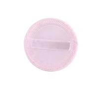 LALADEFIEE 10pcs Round Foundation Powder Puff Sponges with Rayon Ribbon for Gentle Skin Application Soft Surface for Salon Home and Travel Use Random Color