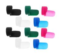 LALADEFIEE 10pcs Silicone Clarinet Thumb Rest Cushions in Assorted Colors Soft Finger Tip Protectors with Adaptive Long Handle Design for Comfortable Playing and Thumb Fatigue Relief Suitable