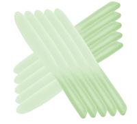 LALADEFIEE 10pcs Silicone Makeup Stirring Spatulas Ergonomic Cosmetic Plate Mixing Tools for Foundation Makeup Plate Application Long Handle Easy to Clean