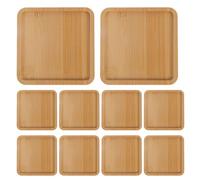 LALADEFIEE 10pcs Square Blank Coasters - Mosaic Tile Trays - Decorative Blank Coaster for Drinking Cup Holder Art Plate Heat Resistant Tableware