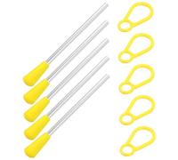 LALADEFIEE 10pcs Triangle Iron Percussion Set Mallets and Carrying Ring, Sturdy Musical Instrument Strikers for Early Education and Orff Music Teaching in Uk