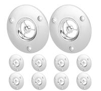 LALADEFIEE 10pcs Tweeter Protection Cover 73mm Car Audio Speaker Guard Round Acoustic Panel for Car Sound Longevity