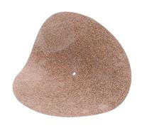 LALADEFIEE 12-inch Cork Turntable Mat Vinyl Record Protective Disc Mat 297mm Diameter 1mm Thickness No Groove Anti-vibration Pad for Record Players