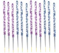 LALADEFIEE 12 pcs Nail Art Brush Thin Detail Striping Pens for Professional Home Use Durable Safe Nail Supplies Elegant Design