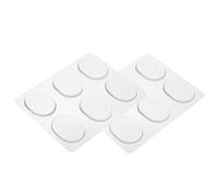 LALADEFIEE 12 Pcs Transparent Adhesive Silicone Drum Dampers Soft Self Adhesive Drum Head Pads Silencing and Tone Control