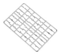 LALADEFIEE 12 Scale Dollhouse Miniature Silver Door Number Letter Plate, Tiny House Decorative Mailbox Sign for Dollhouse Accessories