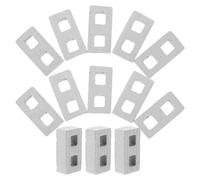 LALADEFIEE 12 Scale Mini Bricks Set for Dollhouse Building, Realistic Miniature Brick Blocks for Landscaping and Architectural Model Materials