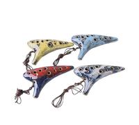 LALADEFIEE 12holes Ocarina Alto c Portable Music Instrument for Beginners and Professionals Random Colors Easy to Learn and Carry for Music