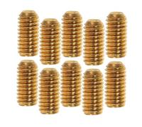 LALADEFIEE 12pcs Bass Guitar Bridge Saddle Screws for Height Metal Replacement Parts for Electric Guitar Bridges Easy to Install for Playing Scenarios