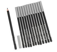 LALADEFIEE 12pcs Black Eyeliner Pencil and Eyeshadow Eye Lining Drawing Pencil Set Wooden Shaft for Women Makeup Accessories Suitable for Daily Eye Makeup