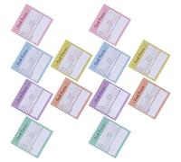 LALADEFIEE 12pcs Book Review Sticky Notepad Paper Self-stick Notes