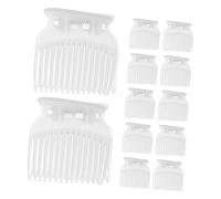 LALADEFIEE 12pcs Hot Roller Claw Clips for Hair Curlers Heat-insulated Styling Clamps with Smooth Protective Coating Suitable for Small Medium Large Rollers Safe for All Hair Types Women
