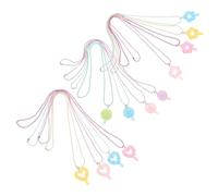 LALADEFIEE 12pcs Macaron Color Necklace Lightweight Candy-themed Pendants Party Favor Goodie Bag Stuffers Cute Cartoon Jewelry for Birthday Dress-up