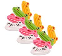 LALADEFIEE 12pcs Manual Toothpaste Squeezer Bathroom Toothpaste Roller Cartoon Roller Squeezer Cartoon Dispenser Bathroom Tube Holders Pp