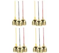 LALADEFIEE 12pcs Mini Copper Call Bells Small Diameter Christmas Tree Ornaments for Decor Wind Chime Bells Home Garden Hanging Decorations