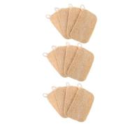 LALADEFIEE 12pcs Natural Loofah Dish Brush Pot Washing Sponge Soft Scrubber for Kitchen Dishes and Bathroom Cleaning Loofah Kitchen Scrubber