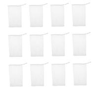 LALADEFIEE 12Pcs Soap Exfoliating Net for Rich Foaming Gentle Cleansing for Oily Skin Shower Use Convenient Soap Holder Saver Pouch