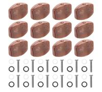 LALADEFIEE 12pcs Square Red Agate Guitar Tuning Pegs Button Set for Acoustic Electric Classical Guitars, Plastic Knob Caps 0.1' 0.15' Hole Diameter, Replacement Control Knobs for Instrument