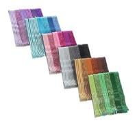 LALADEFIEE 144pcs Multicolored Glitter Hair Styling Clips with Wave Metal Bobby Pins for Thick Thin Long and Short Hair Non-slip Accessories for Women and