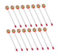 LALADEFIEE 14pcs Rainbow Lollipop Shaped Drumsticks Soft EVA Foam Head Percussion Mallets for Early Music Education Family Fun Childfriendly Colorful Drumstick