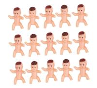 LALADEFIEE 150pcs Mini Plastic Figurines Tiny King Cake Dolls in Latin Colors Shower Favors for Ice Cube Game Supplies Compact Party Decorations and Cake Toppers