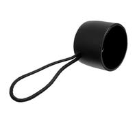 LALADEFIEE 15mm Screw-on Black Matte Umbrella Handle Grip Replacement for 15-16mm Folding Rain and Sun Umbrellas, Outdoor Sturdy Plastic Handle Grip for Travel and Daily Use