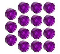 LALADEFIEE 15pcs Purple Plastic Pedal Footswitch Toppers for Electric Guitar Guitar Effects Knob Caps Foot Pedal Covers for Effect Protection and Replacement