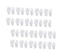 LALADEFIEE 16 Pairs Elastic Cotton Gloves Washable Soft Breathable Mitts for Dry Hands Eczema Protection Inspection Jewelry Work Gloves for Men Women