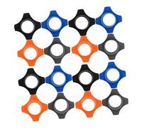 LALADEFIEE 16pcs Microphone Anti-roll Rings Rubber Covers for Handheld Mics Anti-slip Shockproof Protection Non-slip Rubber Grip for Ktv Stage Performance and Speech