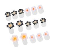 LALADEFIEE 16pcs Silicone Toe Separators Floral Pedicure Nail Dividers for Women and Men Reusable Toe Alignment Spacers for Bunion Correction Compact Travel-friendly Nail Polish Accessories