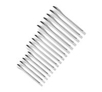 LALADEFIEE 18pcs Lipstick Powder Spoon Set Stainless Steel Lipstick Sub Wrapping Tools Diy Cosmetic Packaging Accessories for Women Makeup Professionals