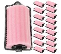LALADEFIEE 18pcs Soft Large Sponge Hair Rollers for Heatless Curls, 4cm Diameter Self-Grip Curlers for Short and Long Hair, Flexible Sleep Hairdressing Tool for Natural Styling