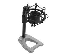 LALADEFIEE 1pc Adjustable Microphone Stand Boom Arm Lightweight Compact Mic Holder for Recording Podcasting Online Gaming Design Black