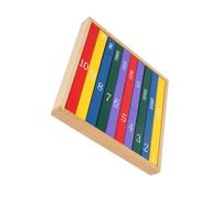 LALADEFIEE 1PC Colored Rods Educational Wooden for Fun Cognitive Arithmetic Plaything for Early Learning Montessori Develops Math Skills Understanding of Relationships