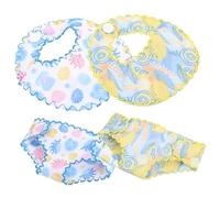 LALADEFIEE 1Set Adorable Doll Briefs and Bibs Elastic Cloth Doll Underwear Adornment for Dolls DIY Accessory for Playtime and Learning