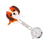 LALADEFIEE 1Set Little Dog Hanging Chain Watch Cute Cartoon Design for Nurses Doctors Students Durable Lightweight Nursing Chest Watch Present for Nurse Professionals