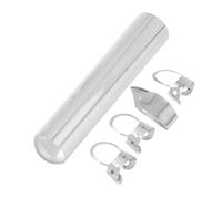 LALADEFIEE 1set Metal Guitar Slide Bar Finger Picks Silver Tone Bar Accessories for Electric and Bass Guitars Enhanced Plucking Technique for Beginners and