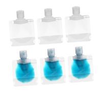LALADEFIEE 1set Travel Cosmetic Bag for Women Lotion Pouch Empty Shampoo Bottles and Labels for Organizing Toiletries The Go